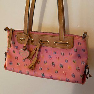 Vintage Dooney & Bourke Multicolor Logo Bag